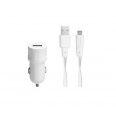 Зарядний пристрій RivaCase USB, 1 порт, кабель micro USB (VA4211 WD1 (White))