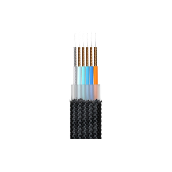 Дата кабель 6in1 inCharge X 0,14m 100W blue Rolling Square (X02WR)