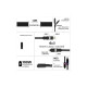 Дата кабель 6in1 inCharge XL 3.0m black Rolling Square (XLL01R)