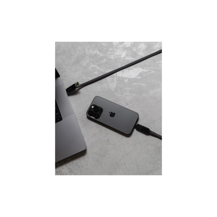 Дата кабель 6in1 inCharge XL 3.0m black Rolling Square (XLL01R)