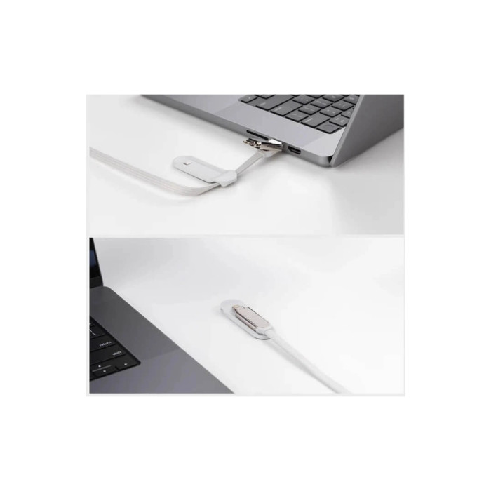 Дата кабель 6in1 inCharge XL 3.0m white Rolling Square (XLL02R)