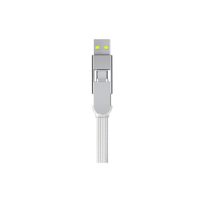 Дата кабель 6in1 inCharge XL 3.0m white Rolling Square (XLL02R)