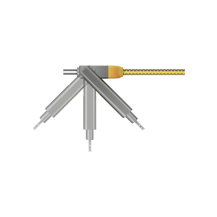 Дата кабель 6in1 inCharge XL 3.0m yellow Rolling Square (XLL03R)