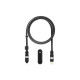 Дата кабель 6in1 inCharge XL 2.0m black Rolling Square (XLM01R)