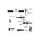 Дата кабель 6in1 inCharge XL 2.0m black Rolling Square (XLM01R)