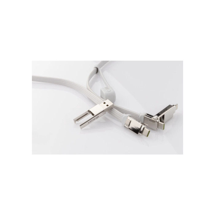 Дата кабель 6in1 inCharge XL 2.0m white Rolling Square (XLM02R)