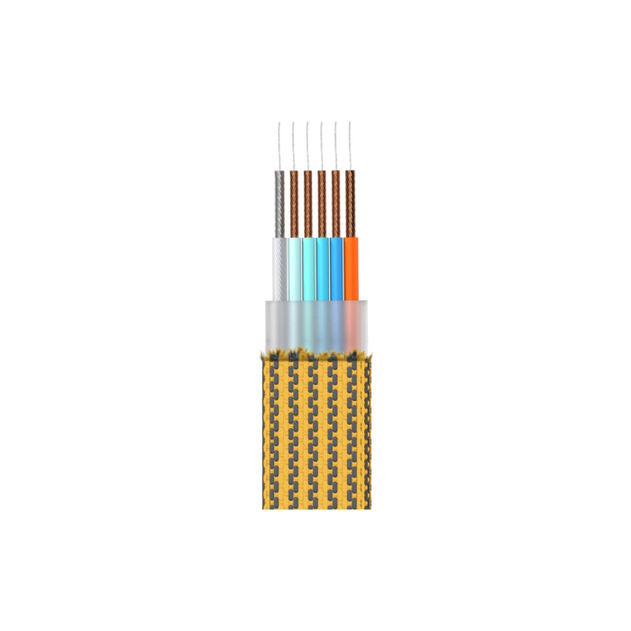Дата кабель 6in1 inCharge XL 2.0m yellow Rolling Square (XLM03R)