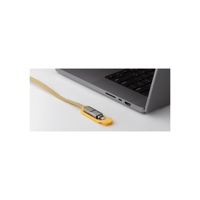 Дата кабель 6in1 inCharge XL 2.0m yellow Rolling Square (XLM03R)