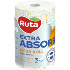 Паперові рушники Ruta Selecta Mega roll 3 шари 1 шт. (4820023745643)