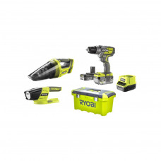 Шуруповерт Ryobi RYOBI ONE+ R18PDBL-252V, шуруповерт, пилосос, ліхтар. 5Ah+2A (5133005443)