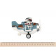 Спецтехніка Same Toy Самолет металический инерционный Aircraft синий (SY8016AUt-4)