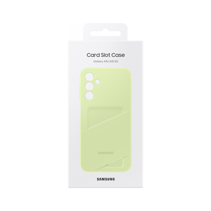 Чохол до мобільного телефона Samsung Galaxy A15 (A156) Card Slot Case Lime (EF-OA156TMEGWW)