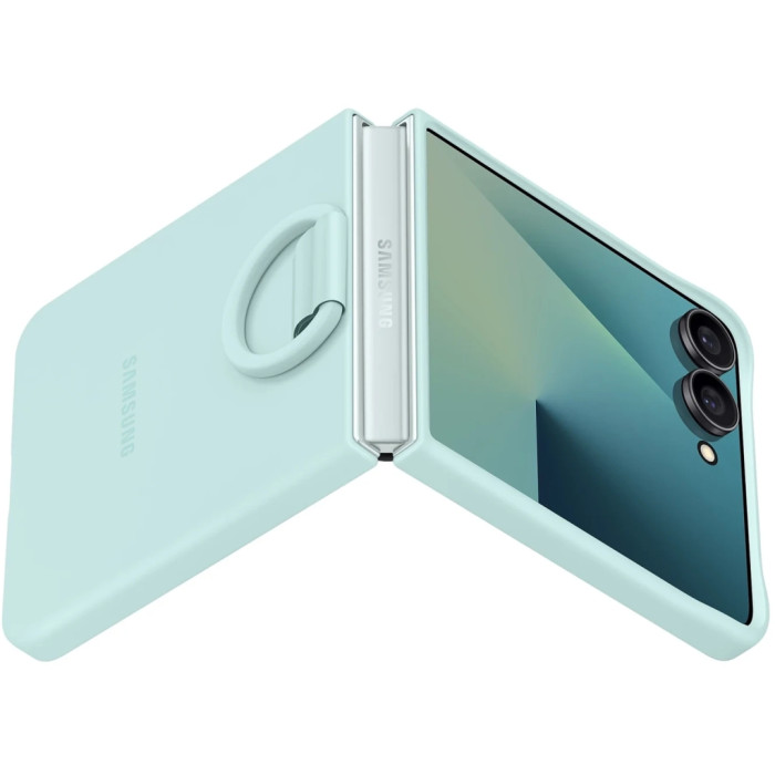 Чохол до мобільного телефона Samsung Silicone with Ring Galaxy Flip 7 Black (EF-PF766TMEGUA)