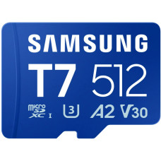 Карта пам'яті Samsung 512GB microSDXC class 10 UHS-I U3 V30 A2 T7 (MB-MB512T/WW)