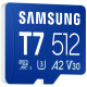 Карта пам'яті Samsung 512GB microSDXC class 10 UHS-I U3 V30 A2 T7 (MB-MB512T/WW)