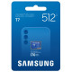 Карта пам'яті Samsung 512GB microSDXC class 10 UHS-I U3 V30 A2 T7 (MB-MB512T/WW)
