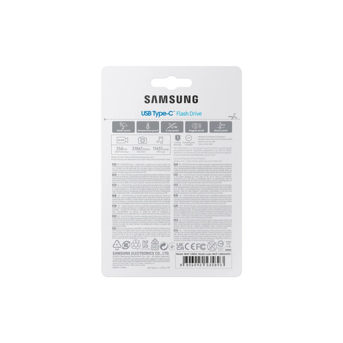 USB флеш накопичувач Samsung 128GB USB Type-C Blue USB 3.1 (MUF-128DA/APC)