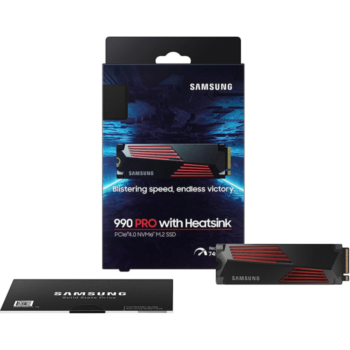 Накопичувач SSD M.2 2280 2TB 990 PRO with Heatsink Samsung (MZ-V9P2T0GW)