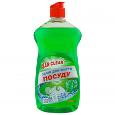 Засіб для ручного миття посуду San Clean Яблуко 500 г (4820003540152)