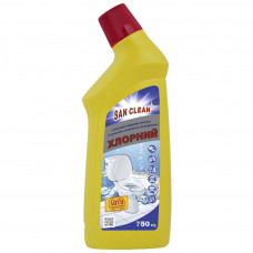 Засіб для чищення унітазу San Clean Хлорний 750 г (4820003543337)