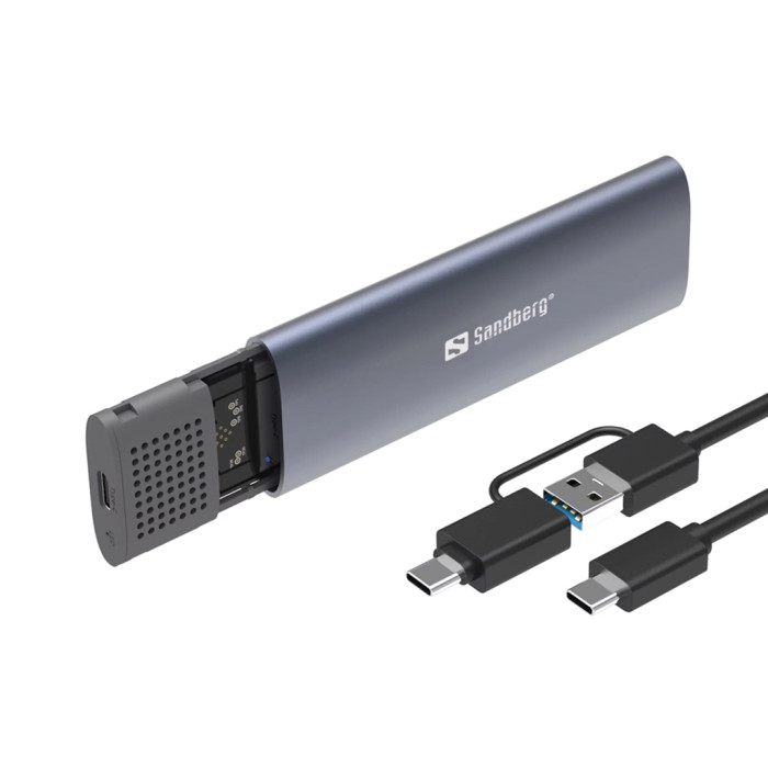 Кишеня зовнішня Sandberg SSD M.2, (NVMe) M-Key USB Type-C 3.2 (136-39)