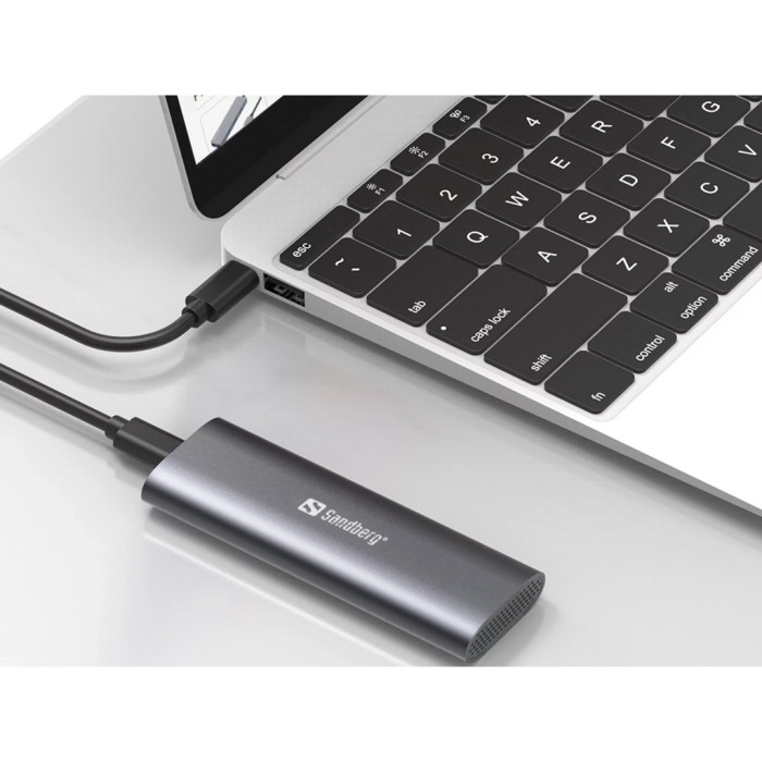 Кишеня зовнішня Sandberg SSD M.2, (NVMe) M-Key USB Type-C 3.2 (136-39)