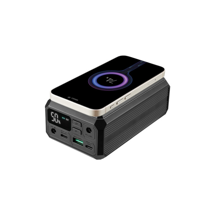 Батарея універсальна Sandberg 27000mAh Laptop DC12-24v 84W, PD/100W, QC/3.0, QI/10W, PowerThrough (421-13)