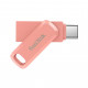 USB флеш накопичувач SanDisk 256GB Ultra Dual Drive Go USB 3.0/Type-C Peach (SDDDC3-256G-G46PC)