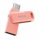 USB флеш накопичувач SanDisk 256GB Ultra Dual Drive Go USB 3.0/Type-C Peach (SDDDC3-256G-G46PC)