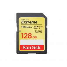 Карта пам'яті SanDisk 128GB SD class 10 UHS-I U3 V30 Extreme (SDSDXXD-128G-GN4IN)