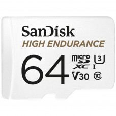 Карта пам'яті SanDisk 64GB microSDXC class 10 UHS-I U3 V30 High Endurance (SDSQQNR-064G-GN6IA)