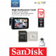 Карта пам'яті SanDisk 128GB microSDXC class 10 UHS-I U3 V30 High Endurance (SDSQQNR-128G-GN6IA)