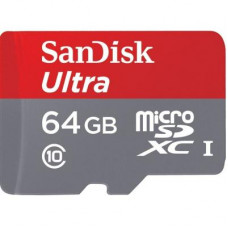 Карта пам'яті SanDisk 64GB microSD Class 10 UHS-I Ultra (SDSQUNS-064G-GN3MN)