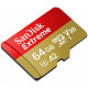 Карта пам'яті SanDisk 64GB microSDHC class 10 UHS-I A2 V30 Extreme (SDSQXA2-064G-GN6GN)