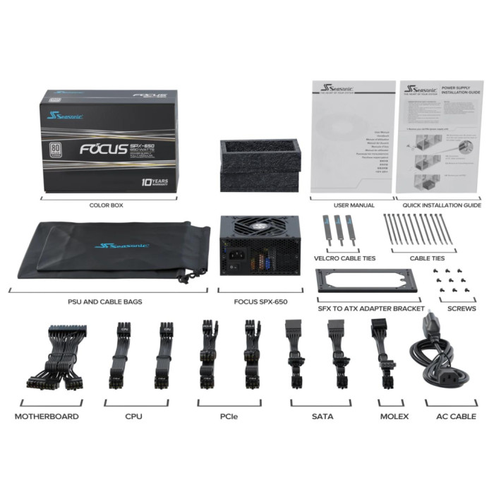 Блок живлення Seasonic 650W FOCUS-SPX-650 (FOCUS-SPX-650)
