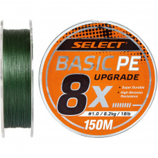 Шнур Select Basic PE 8x 150m Dark Green 1.2/0.16mm 20lb/9.3kg (1870.31.35)