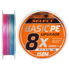 Шнур Select Basic PE 8x 150m Multi Color 0.8/0.12mm 14lb/6kg (1870.31.43)