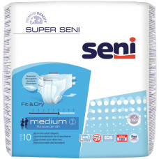 Підгузки для дорослих Seni Super Medium 10 шт (5900516691189)