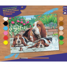 Набір для творчості Sequin Art PAINTING BY NUMBERS SENIOR Basset Hounds (SA0044)