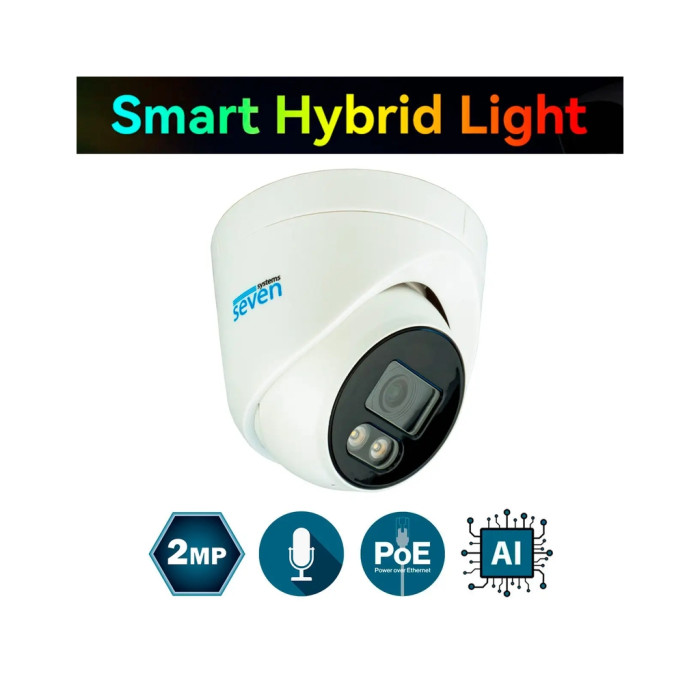 Камера відеоспостереження SEVEN Systems IP1012PA (2.8) white