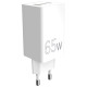 Зарядний пристрій Sigma 2xUSB-C PD65W + 1xUSB QC3.0 GaN X-power PS65-01 white (4827798637715)