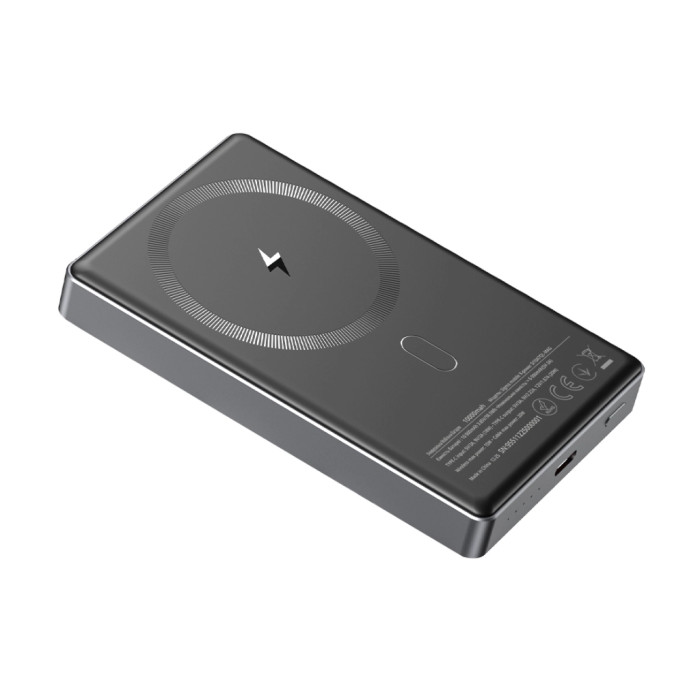Батарея універсальна Sigma X-power SI10A7QL-MAG grey 10000mAh, Magnetic wireless 15W, PD+QC, 20W max (4827798955116)