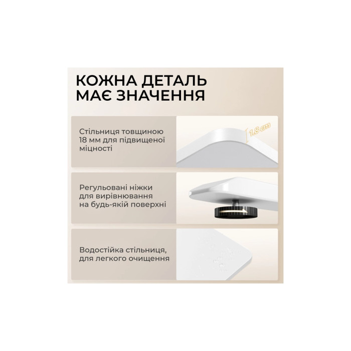 Комп'ютерний стіл Sihoo D03 White (D03-106/D03-107)