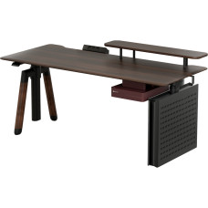 Комп'ютерний стіл Sihoo з електрорегулюванням висоти D07 1.6m Walnut/Black (D07B-101/D07J-101-AB)