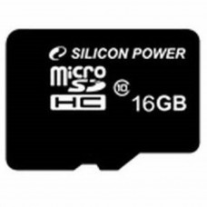 Карта пам'яті Silicon Power 16Gb microSDHC class 10 (SP016GBSTH010V10)