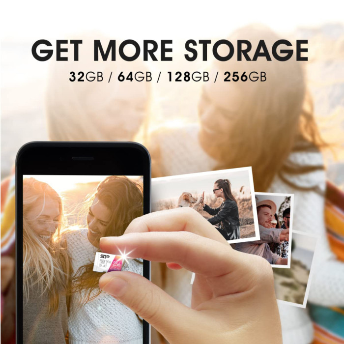 Карта пам'яті Silicon Power 32GB microSD class10 UHS-I A1 V10 Elite COLOR (SP032GBSTHBV1V20SP)