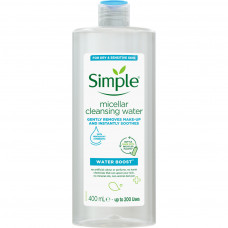 Міцелярна вода Simple Micellar Cleansing Water Pentavitin & Prebiotic 400 мл (8710908711619)