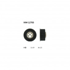 Ролик натягувача ременя SKF VKM 12700