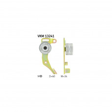 Ролик натягувача ременя SKF VKM 13241
