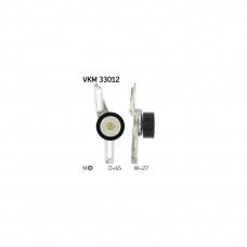 Ролик натягувача ременя SKF VKM 33012